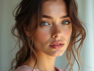 Fashion model showcasing latest spring-summer trends, editorial studio shoot