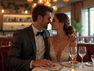 First date outfit ideas, romantic casual wear, restaurant setting