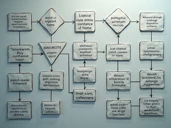 Flowchart or decision tree illustrating logical problem-solving steps