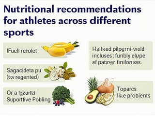 Nutritional recommendations for athletes across different sports