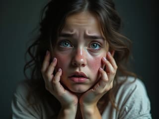 Person worried about wasting their life, with a concerned expression