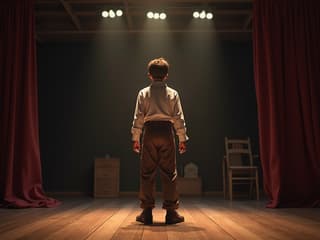 Preparing for a school play and overcoming stage fright