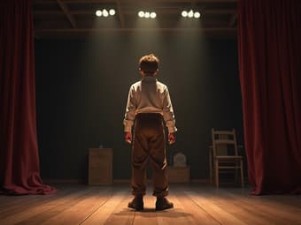 Preparing for a school play and overcoming stage fright