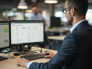 Professional developing career in small company environment