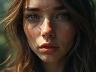 Studio portrait of a person developing strengths, surrounded by growth