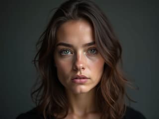 Studio portrait of a person with a confident expression, symbolizing resilience