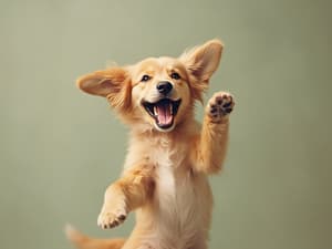 playful-dog happiness-boost cheerful-moment joyful-play