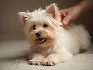 playful-dog petting-dog canine-comfort fluffy-friend