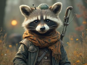 raccoon crazy-plan wild-ideas adventure-brainstorm