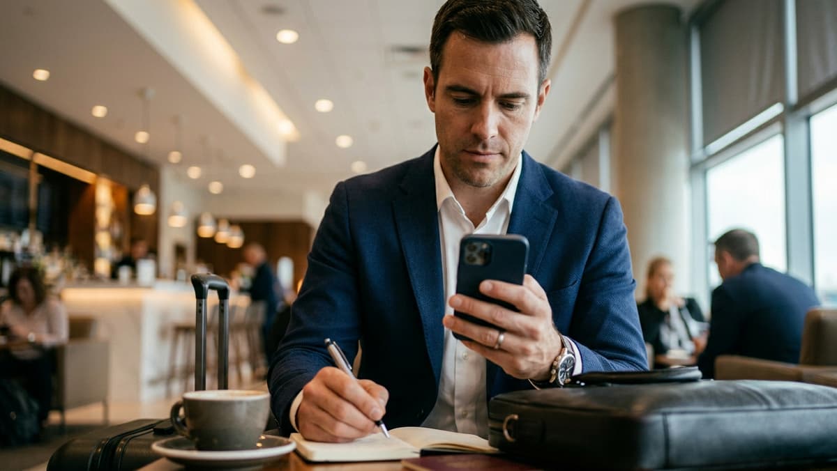 Frequent business traveler seeking convenience