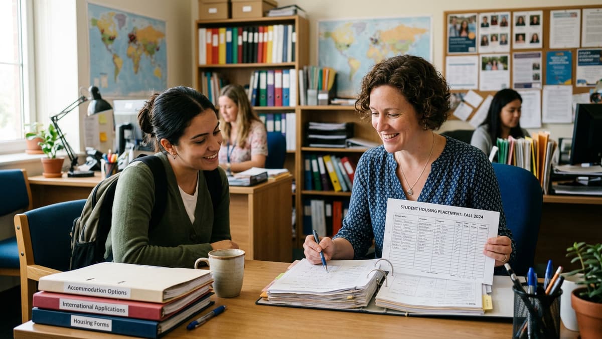 Coordinating student housing for study abroad programs