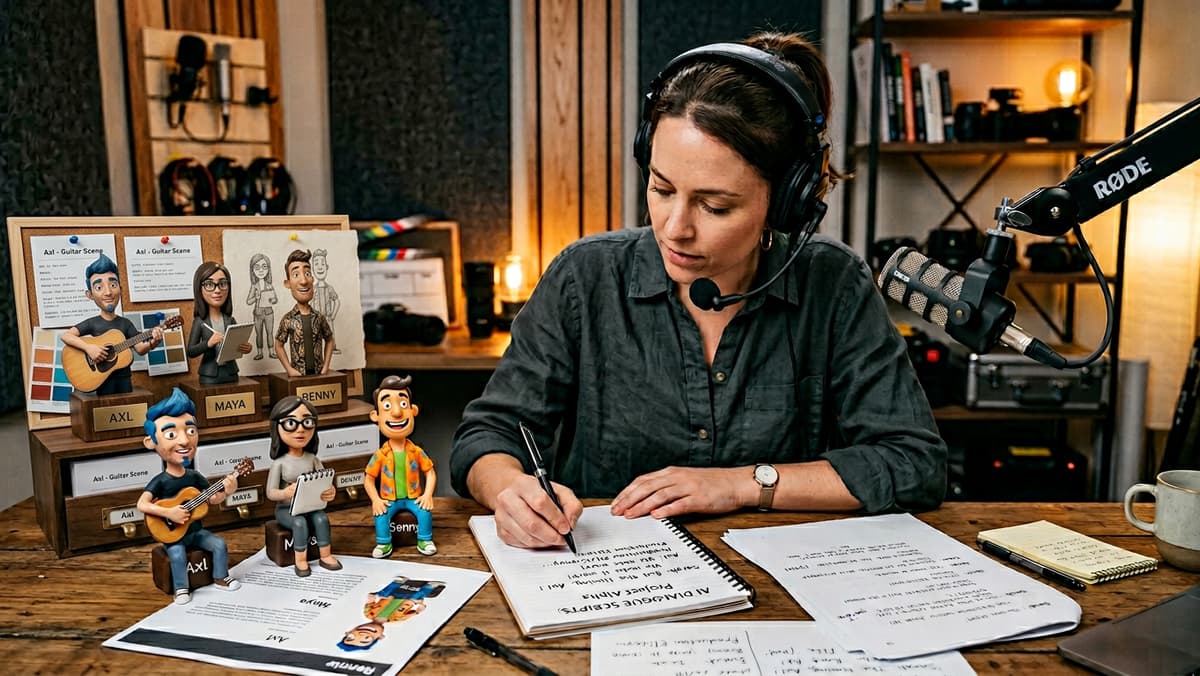 Generowanie dialogów do filmów i podcastów