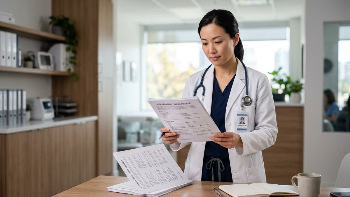 Medical document summarization API