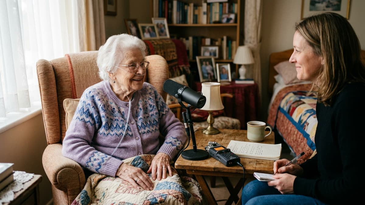 Recording life stories and wisdom from terminally ill patients
