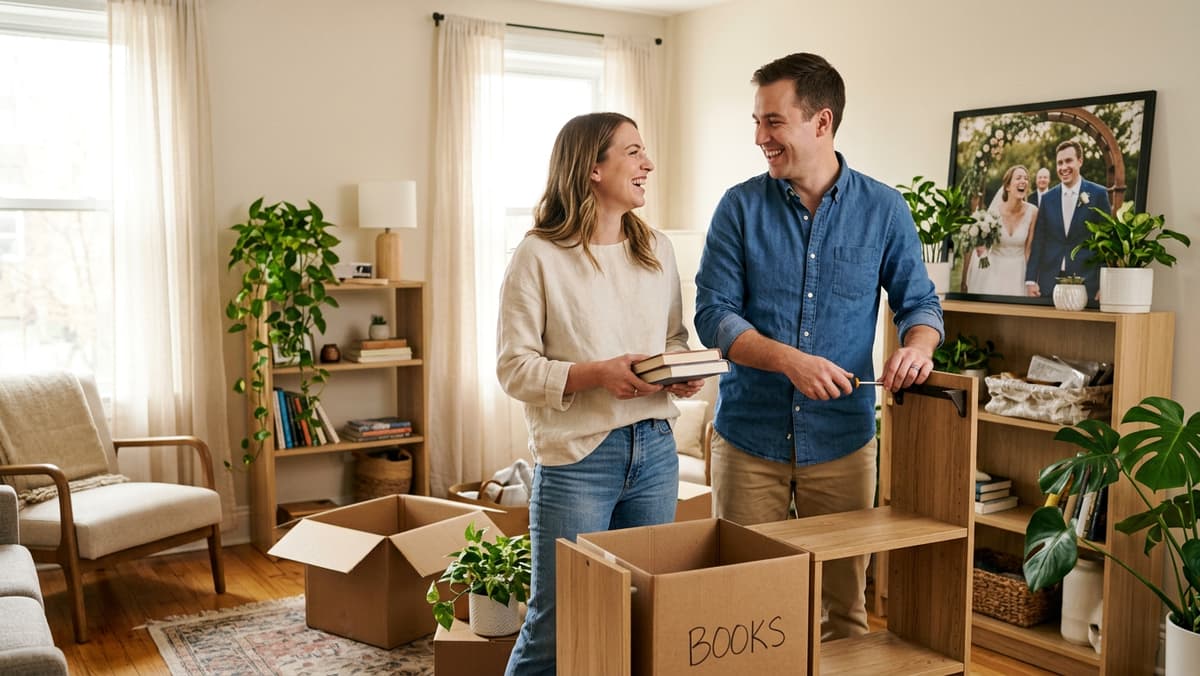 Couples navigating early-stage relationship adjustments