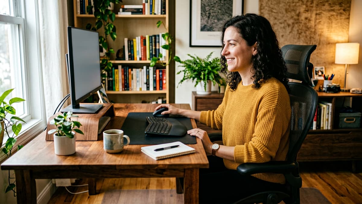 Freelancer potrzebuje porad dotyczących ergonomii pracy i prewencji bólu pleców