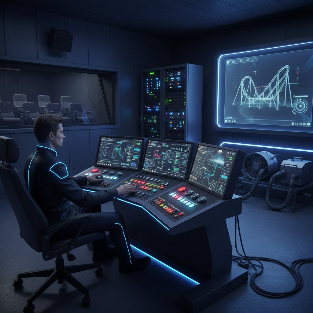 Movie theater 4D effects equipment and controls