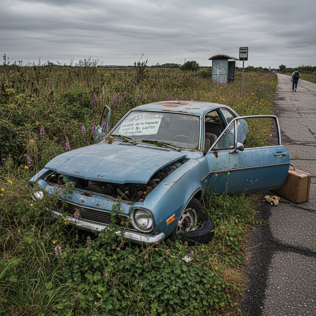 Abandoned Ford car—reliability gone wrong and its social impact