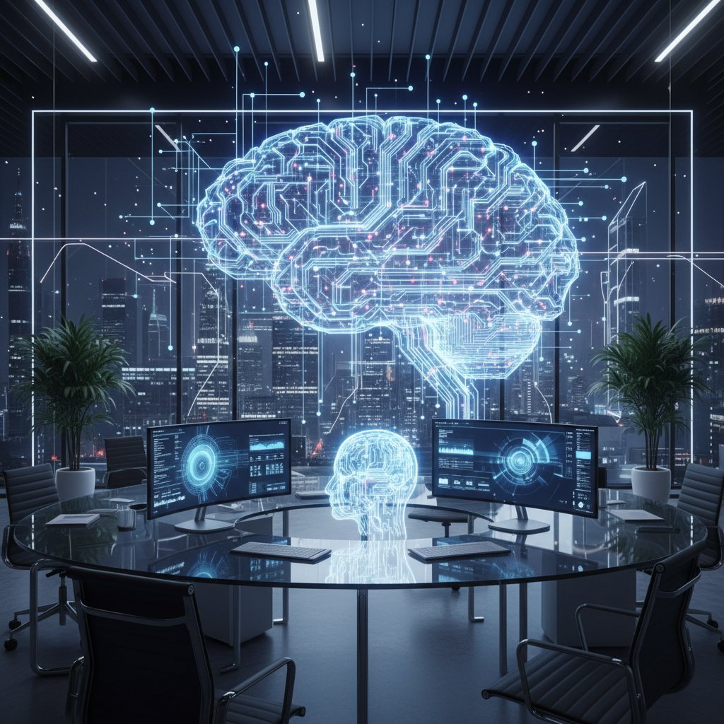 AI-driven future of employee efficiency in the workplace.
