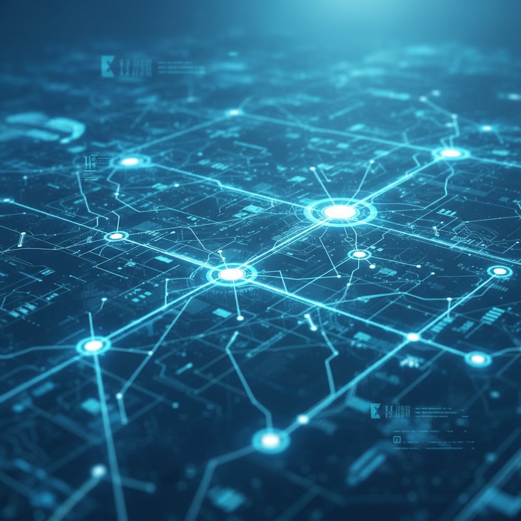 AI neural network visual over Chandigarh airport map