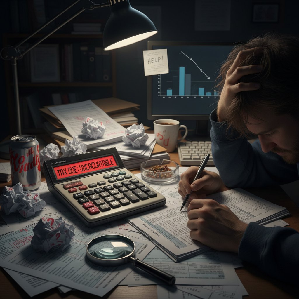 Zbliżenie na dokumenty księgowe i kalkulator, symbolizujące zawiłości CIT