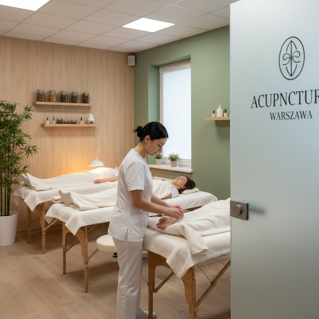 Gabinet akupunktury w Warszawie, atmosfera pracy, profesjonalny terapeuta