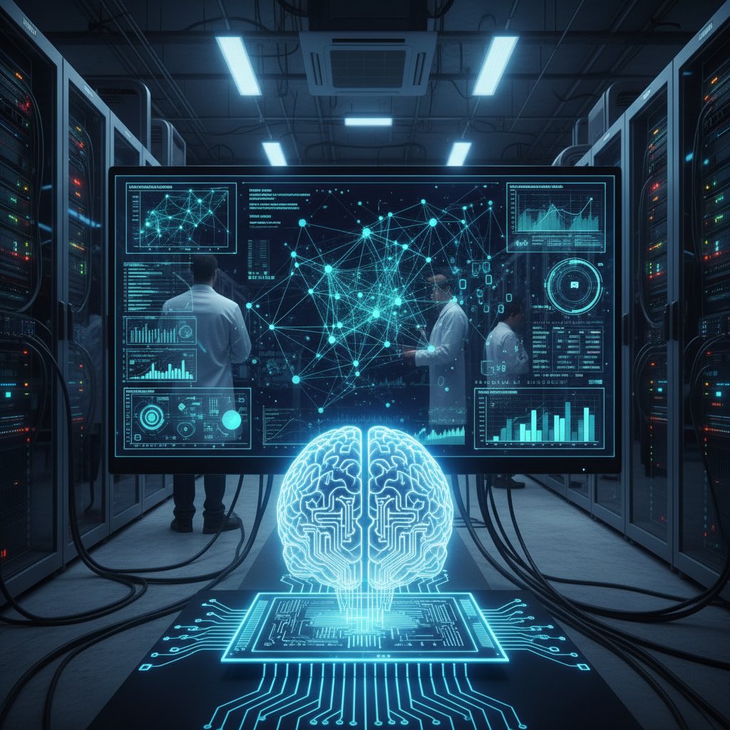 Zaawansowane narzędzia AI analizujące dane o uczelniach na ekranie komputera