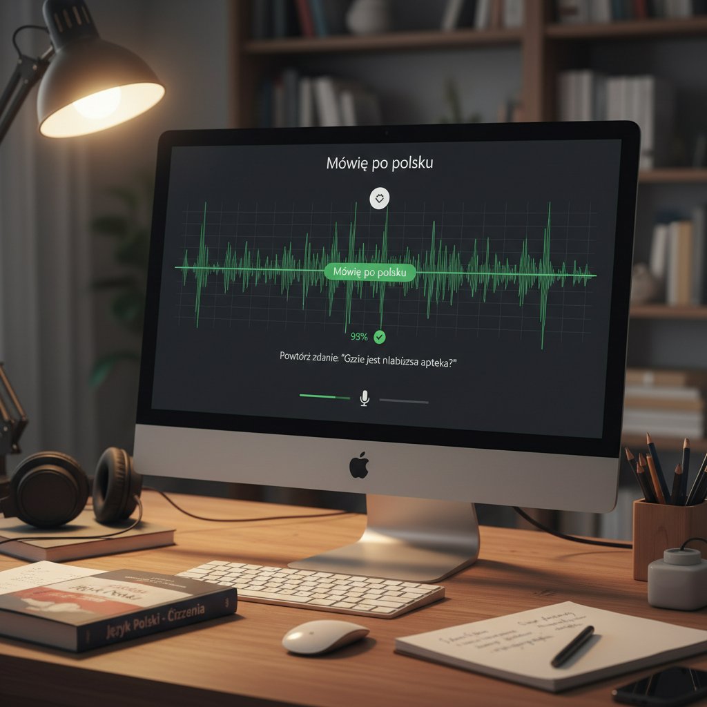 Algorytm AI analizujący polskie wypowiedzi edukacyjne na ekranie monitora
