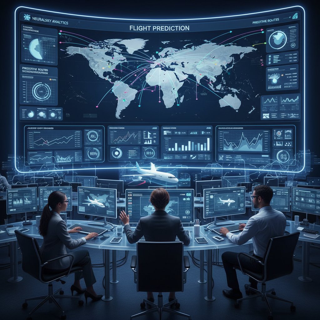 Zespół analityków AI pracuje nad predykcją cen lotów i analizą danych