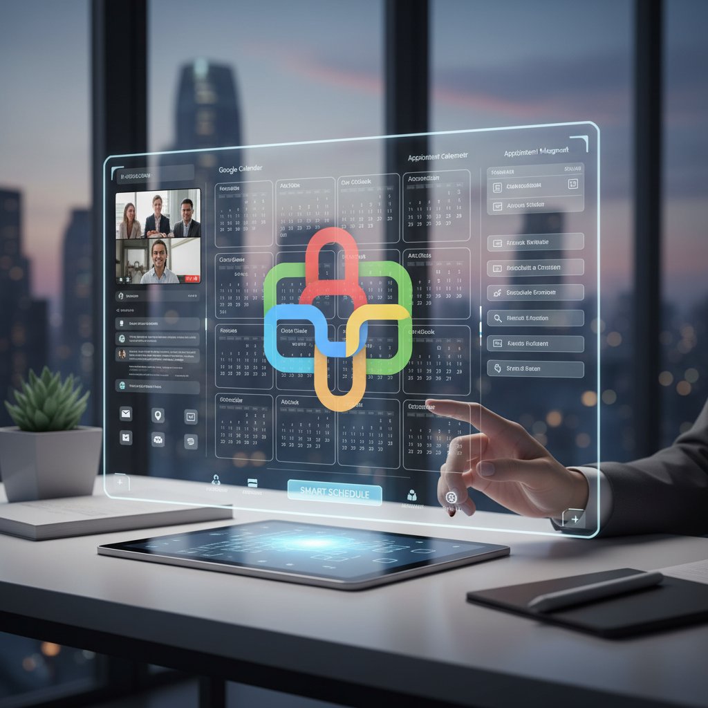 AI assistant avatar seamlessly integrating multiple calendar and communication sources