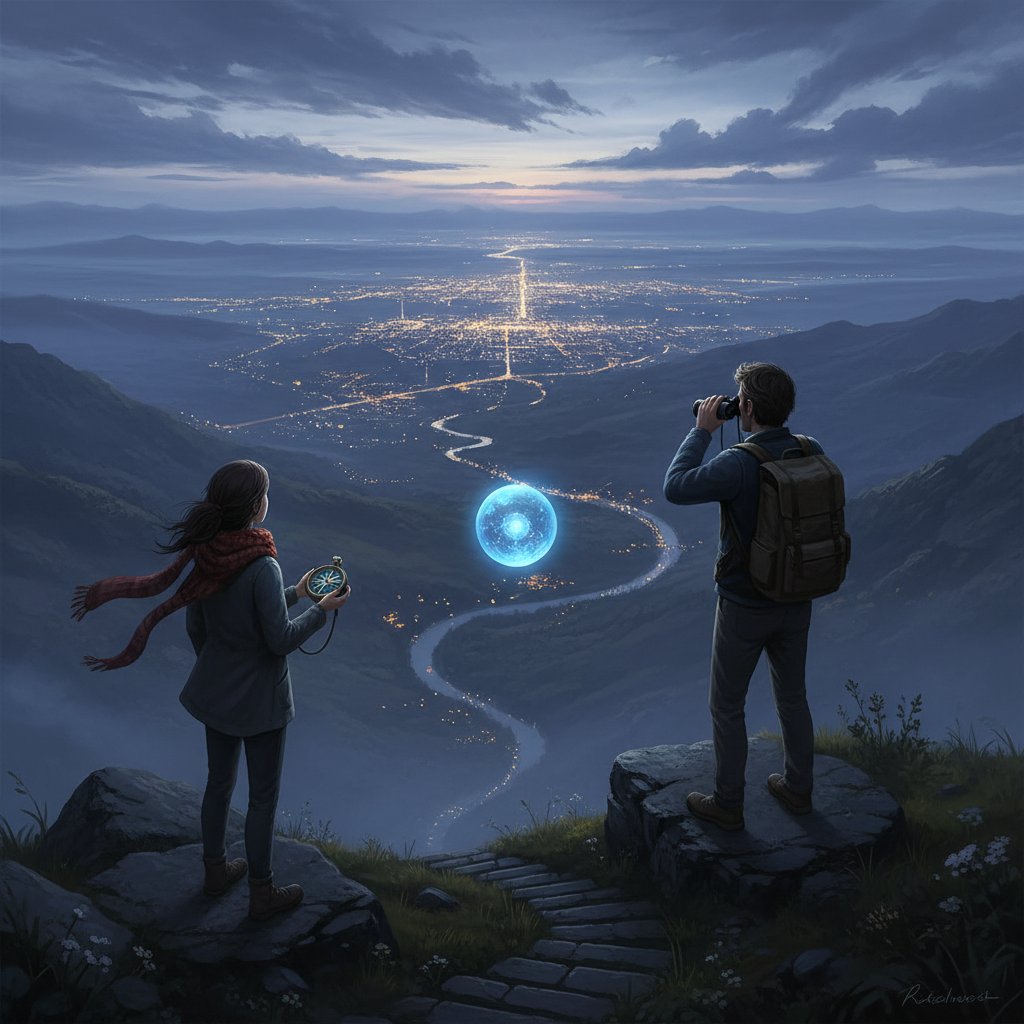 Osoba rozmawiająca z AI na smartfonie, poczucie dystansu i ciekawości