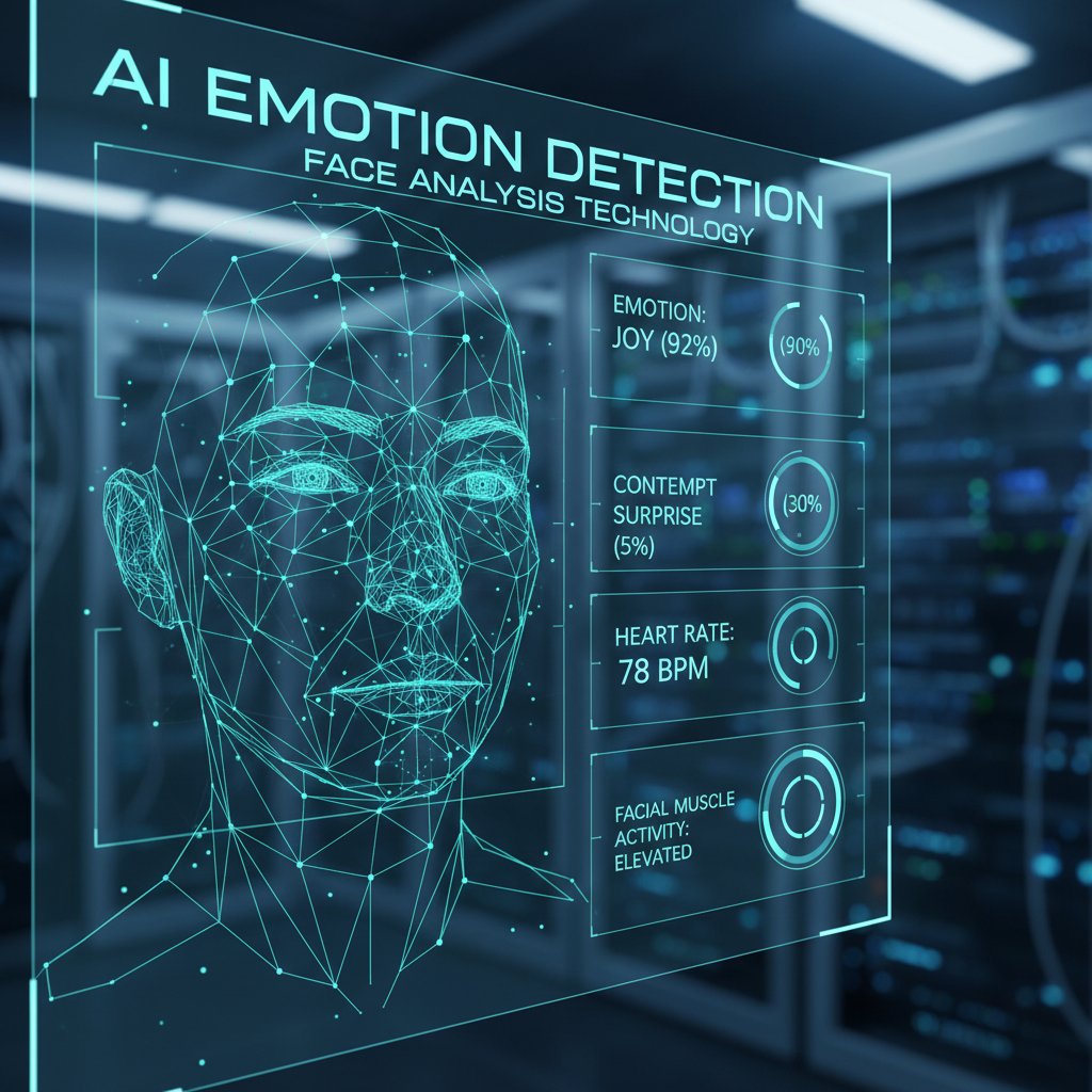 AI analizująca emocje na twarzy człowieka, nowoczesne technologie
