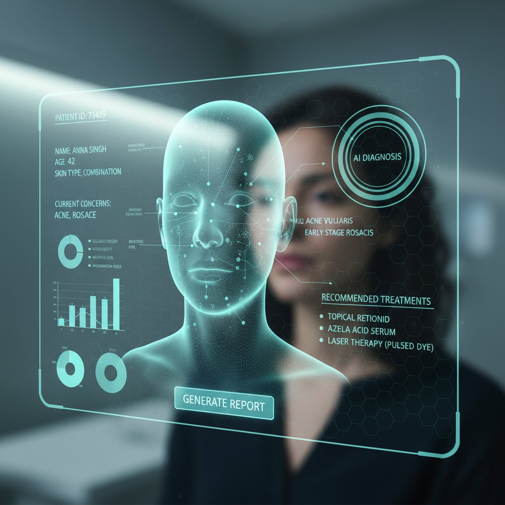 Sztuczna inteligencja w mezoterapii - analiza skóry