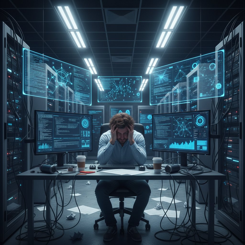 Nowoczesne laboratorium AI analizujące dane zdrowotne związane ze stresem