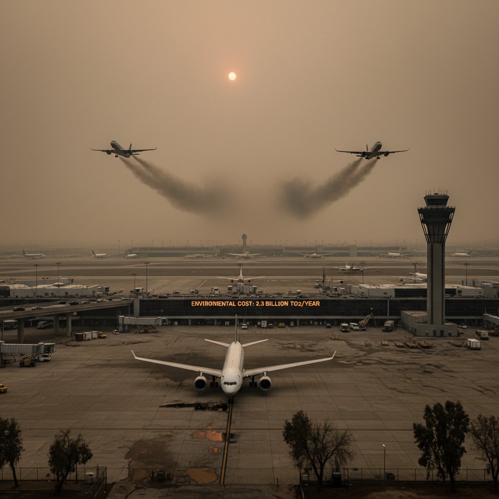 Zanieczyszczenie powietrza nad lotniskiem, wpływ taniego latania na środowisko