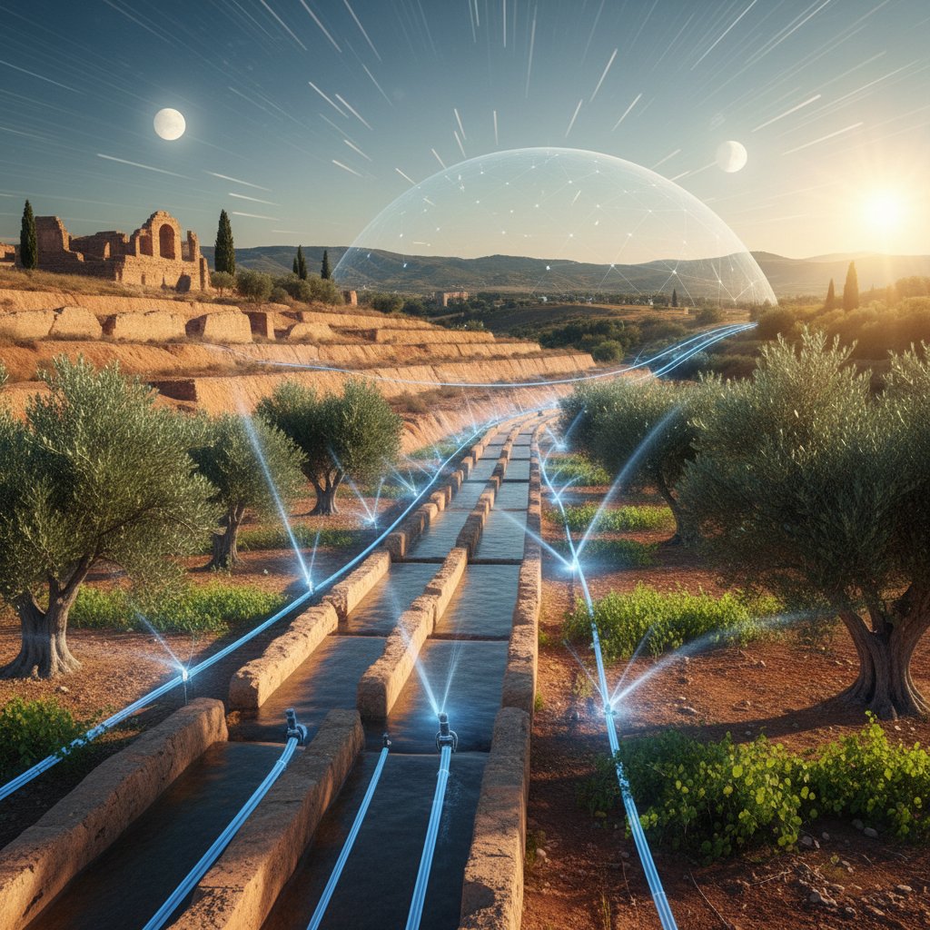 Historyczne kanały nawadniające zestawione z nowoczesną technologią