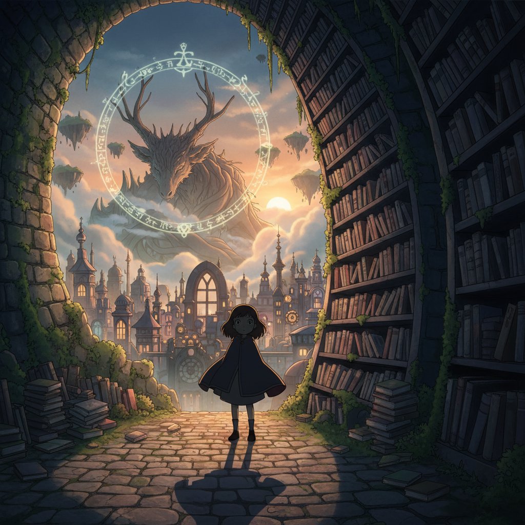 Animated film still with layered visual cues like shadows and background objects, playful yet mysterious