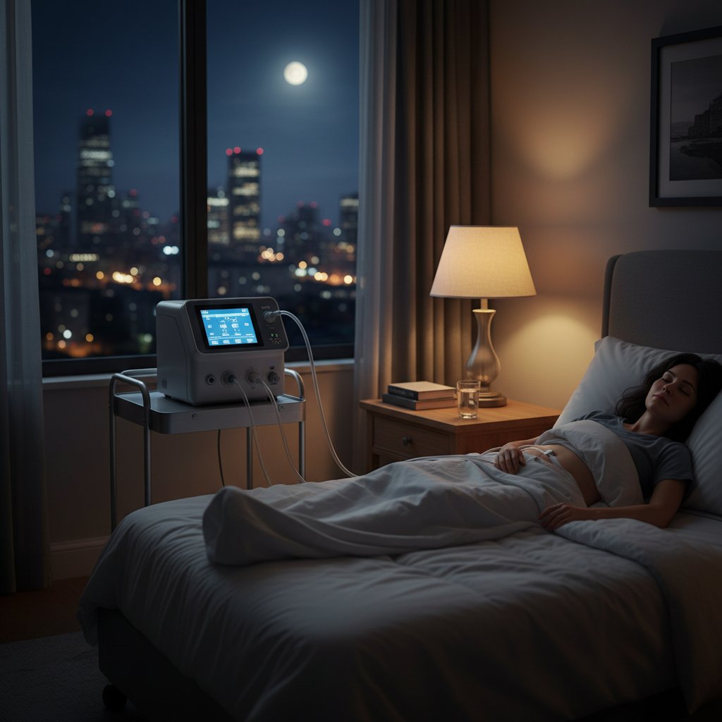 Urządzenie do automatycznej dializy otrzewnowej podczas pracy w domu