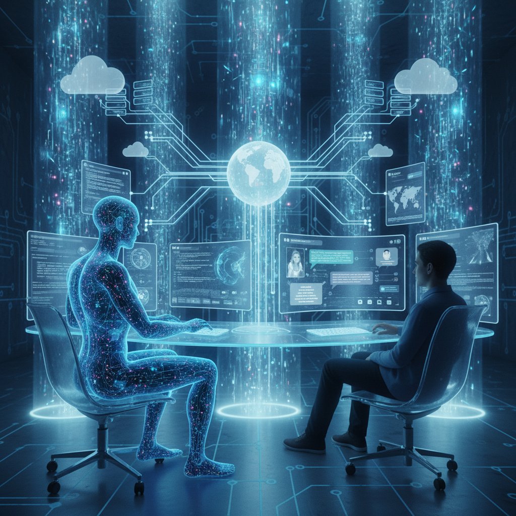 Artificial intelligence analyzing customer queries in real time, with digital code flows