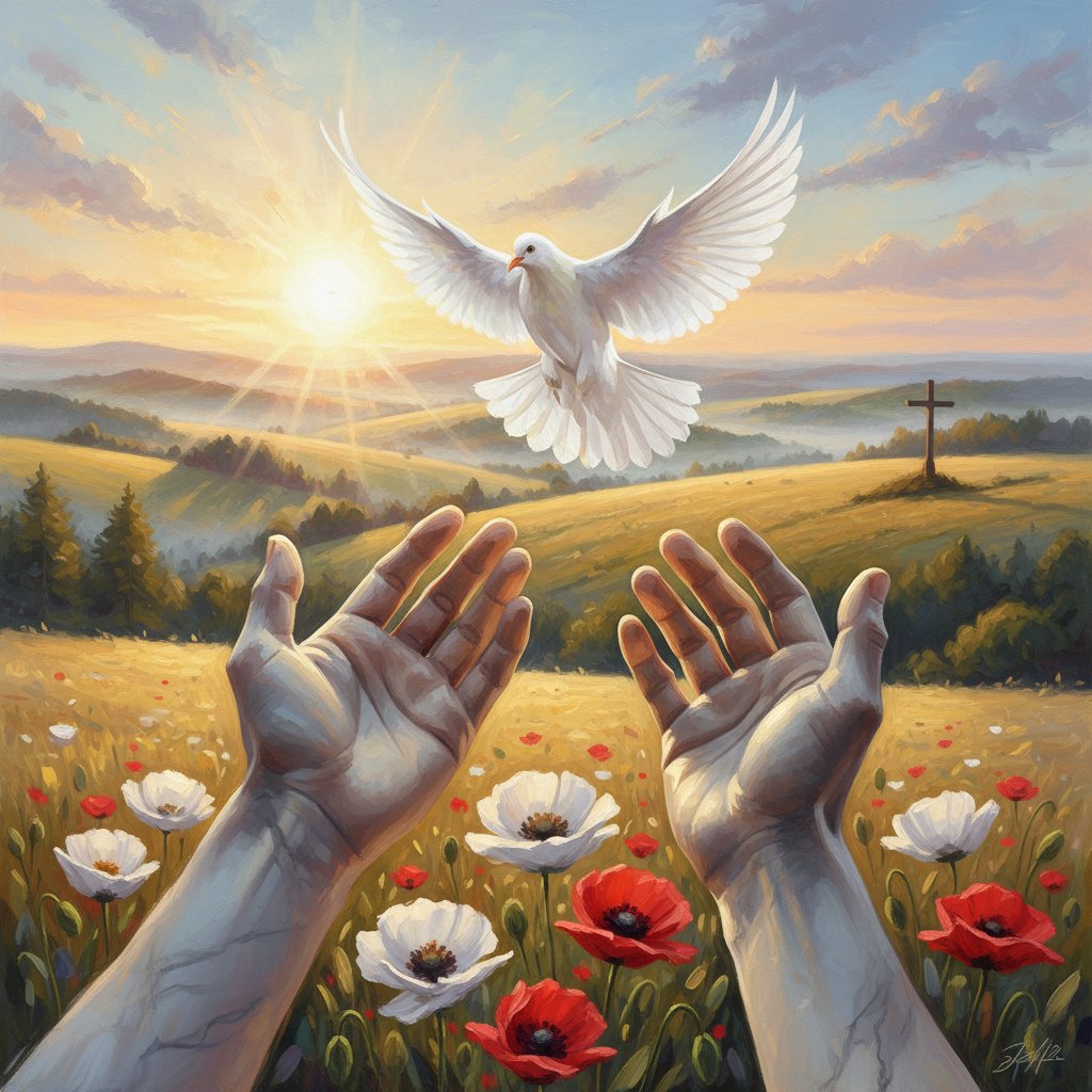 Symboliczne uwolnienie gołębia – nadzieja i wolność w opiece paliatywnej