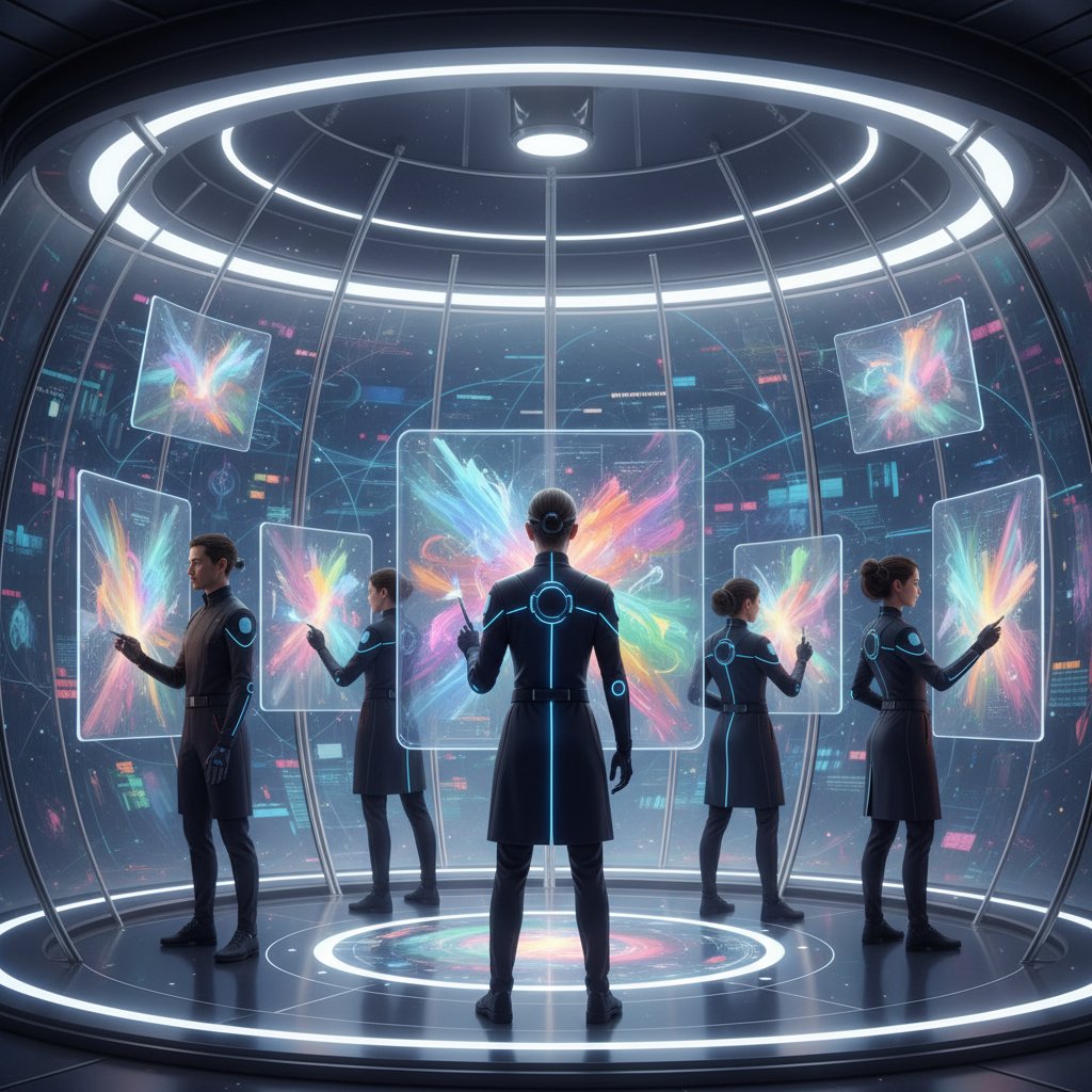 Zespół artystów korzystających z nowoczesnych technologii – kursy malarstwa online przyszłości