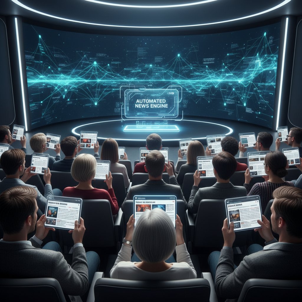 Audience engagement with automated news content