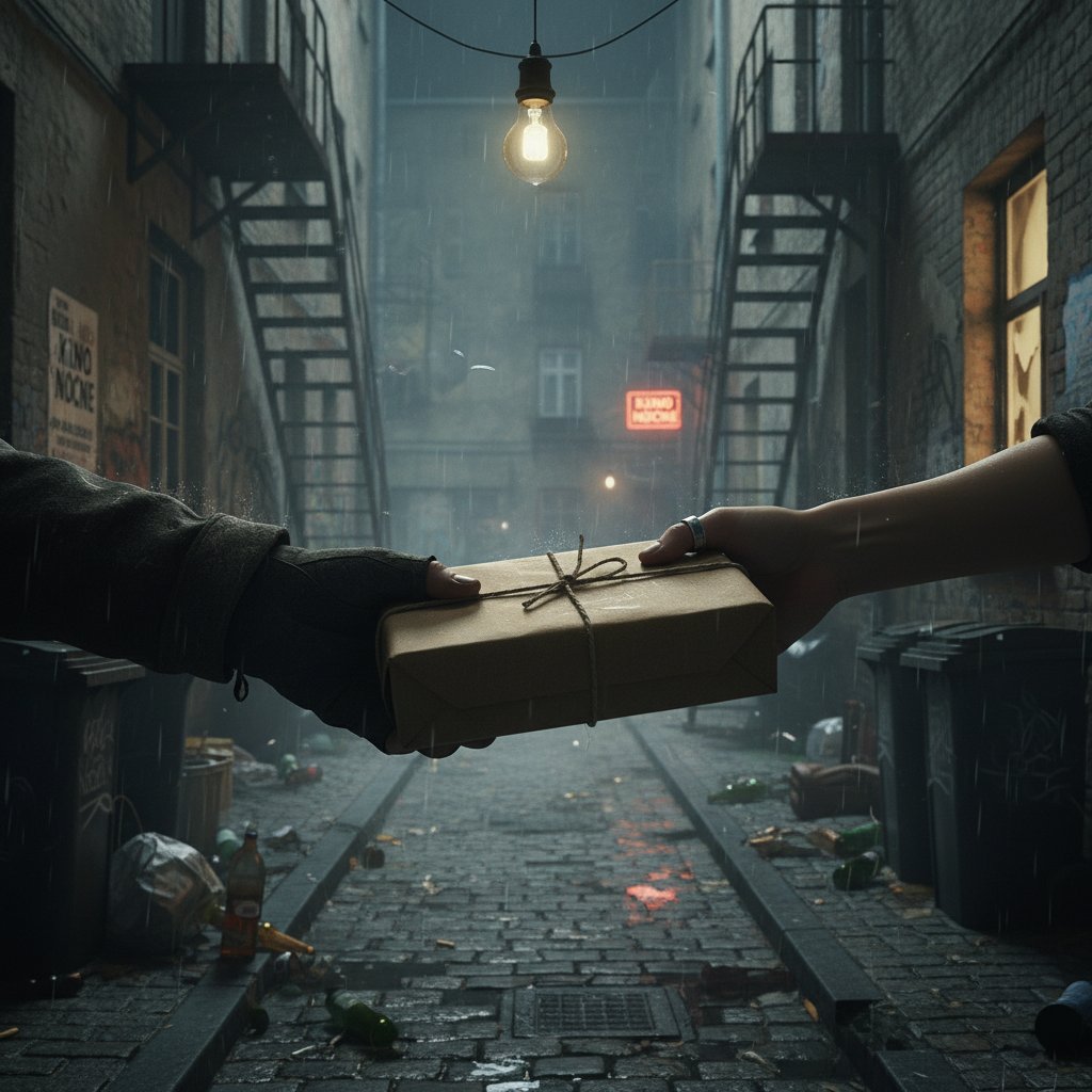 Transakcja na czarnym rynku fentanylu w Polsce.