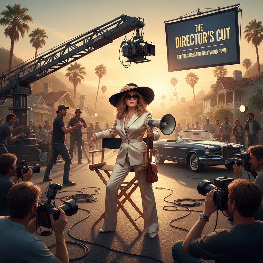 Barbra Streisand on set, blending director and star power in Hollywood