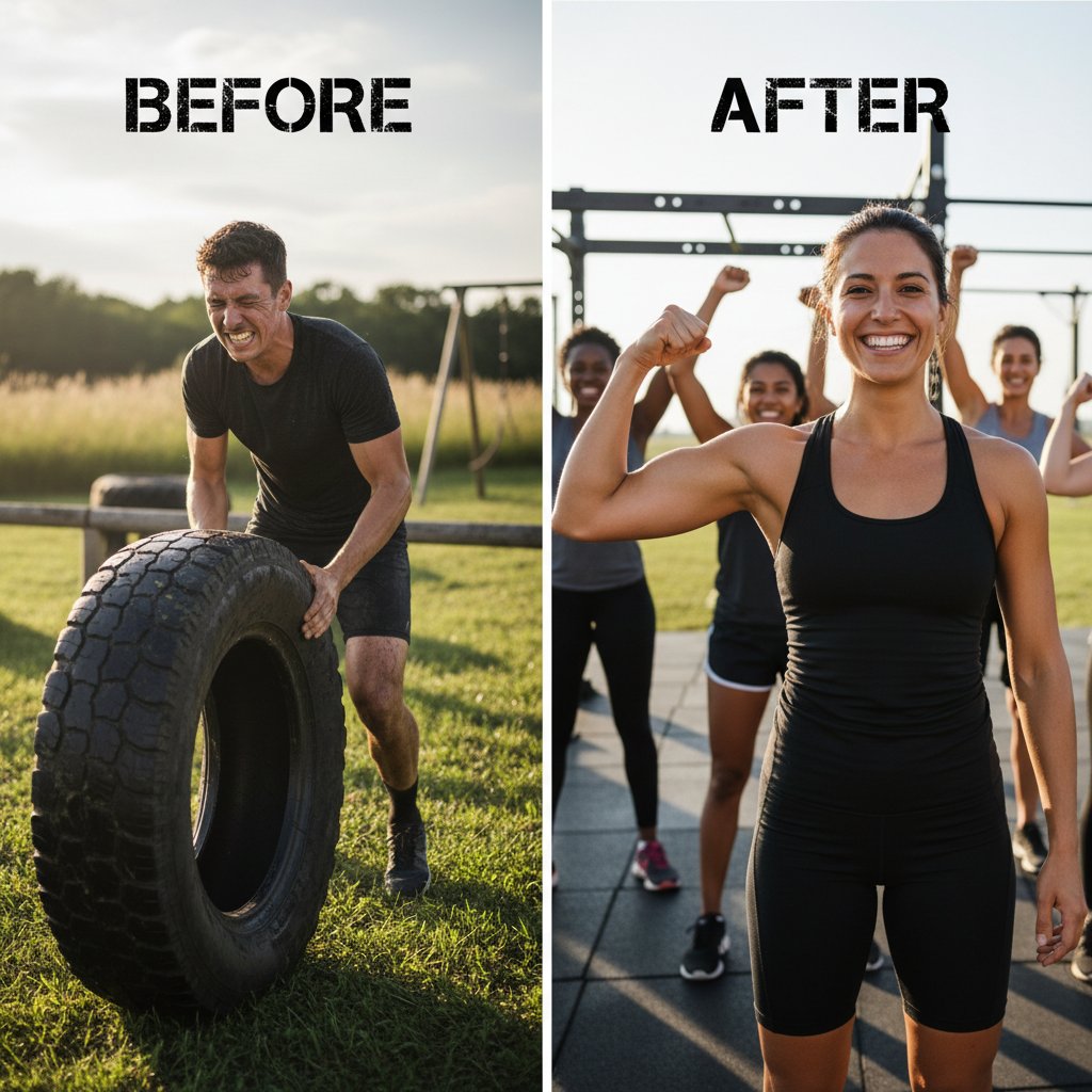 Przemiana osoby przed i po treningu, autentyczne emocje motywacyjne, motywacja do ćwiczeń rośnie po wysiłku