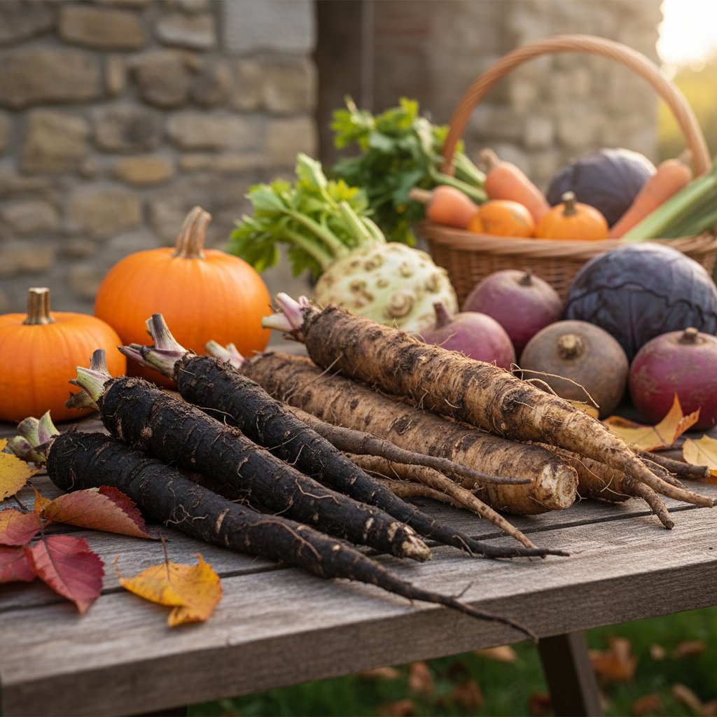 Zapomniane warzywa korzeniowe: skorzonera i salsefia na jesiennym stole