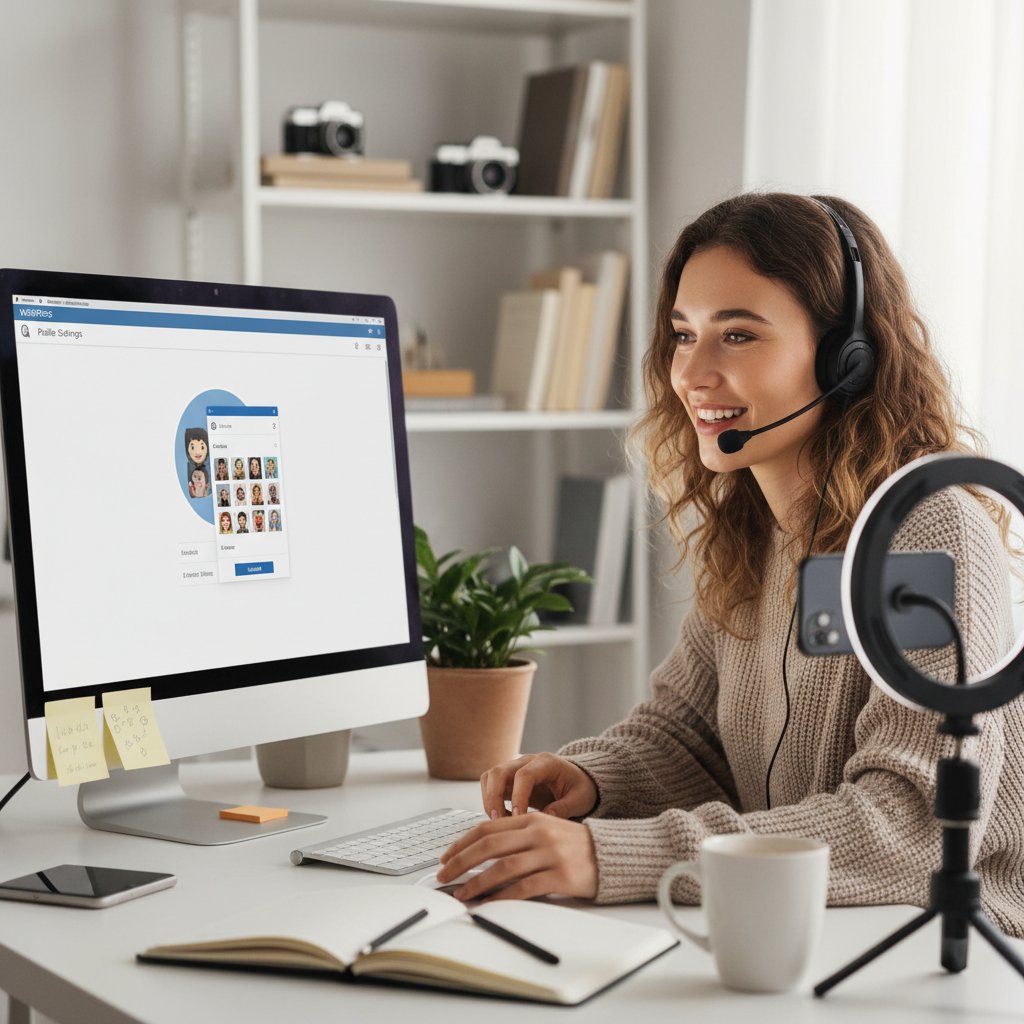 Bloger przesyłający avatar do panelu WordPress – widoczne ustawienia formatu i rozdzielczości