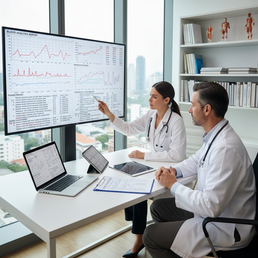 Analiza wyników morfologii podczas konsultacji w gabinecie