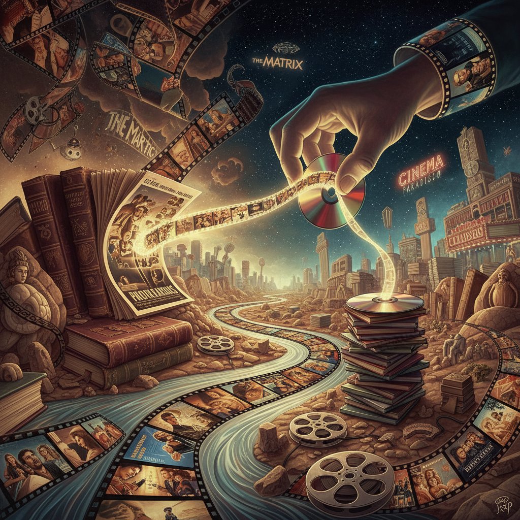 Stos książek i DVD, na pierwszym planie thriller z motywem manipulacji