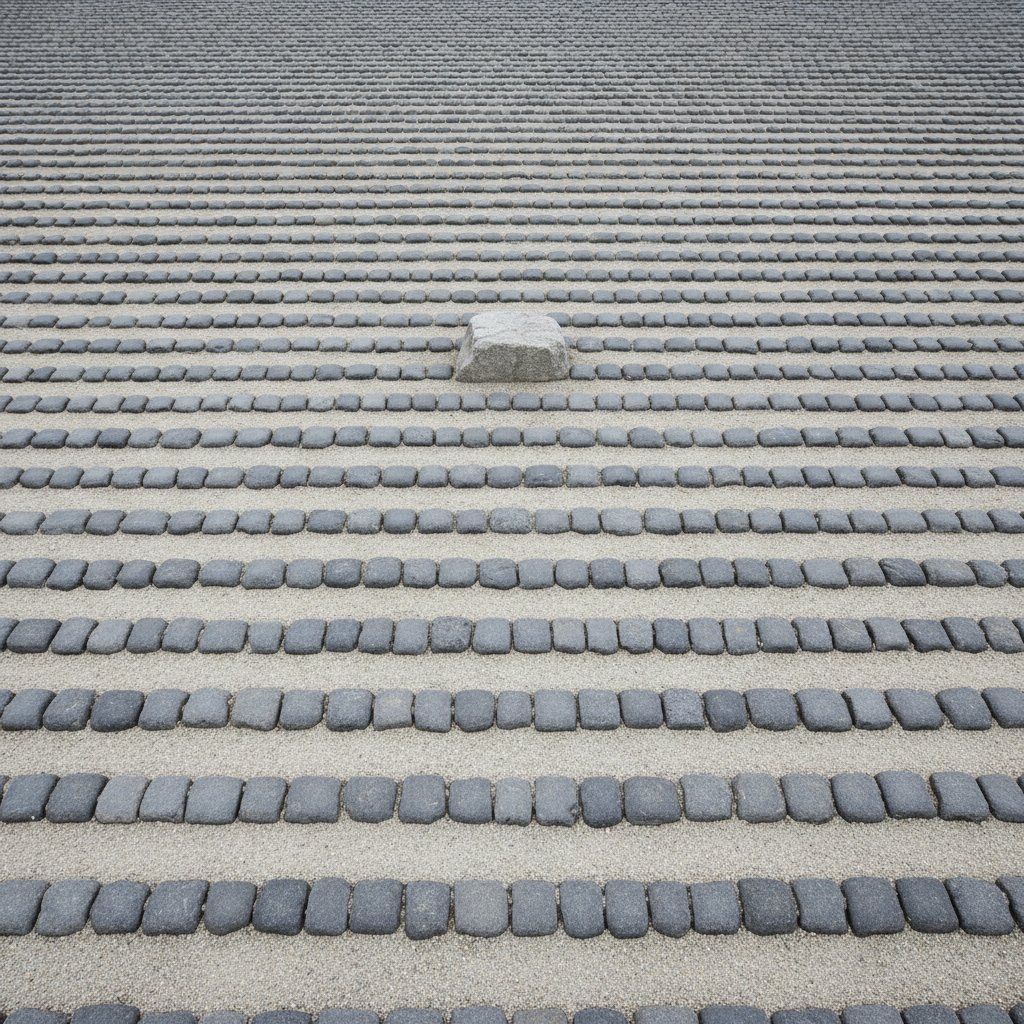 Popełniane błędy przy tworzeniu skalniaka, w tym monotonny układ i zbyt proste formy